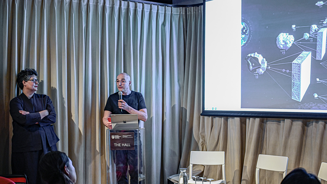 DESIGN EARTH Artist Talk: Geostories, 13 June 2025. Photo by Eunice Lacaste. Courtesy NTU Centre for Contemporary Art Singapore