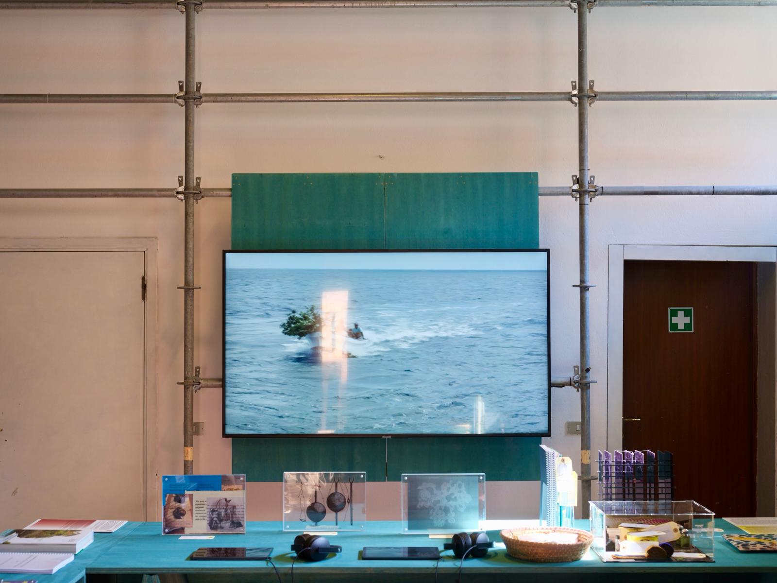 Climate Crisis and Cultural Loss Research Presentation, 22 March–13 October 2024, Ocean Space, TBA21–Academy, Venice. Courtesy Armin Linke.